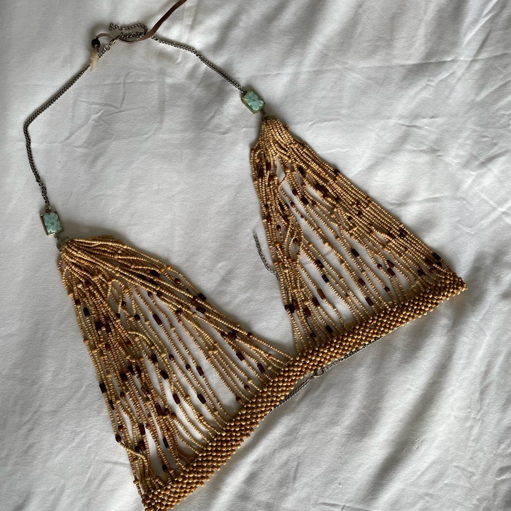 Vintage beaded bikini accessory